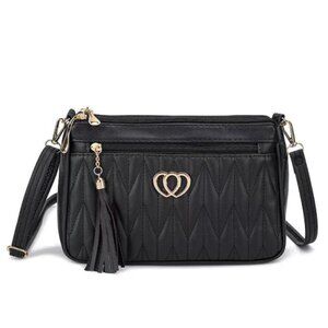 Ladies Casual Crossbody Handbag with Zipper ** 6 colors to choose **
